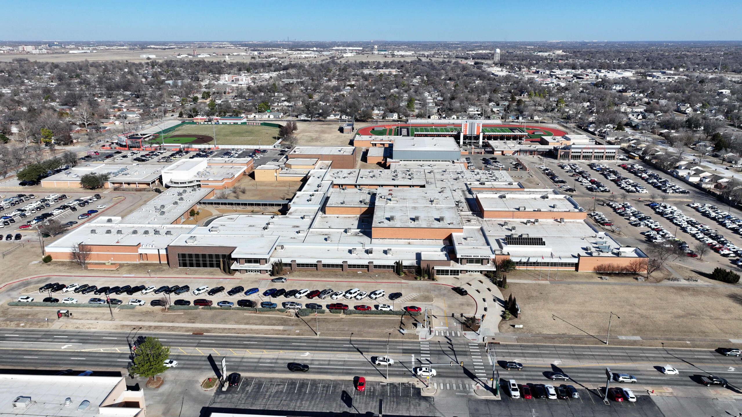 Rose Rock Roofing commercial roofing inspection and detail work on flat roof